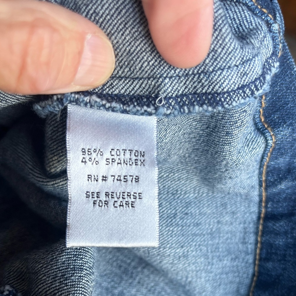 Cache blue Jean jacket. Tunic length. New with tags. Size 12 - Picture 5 of 5